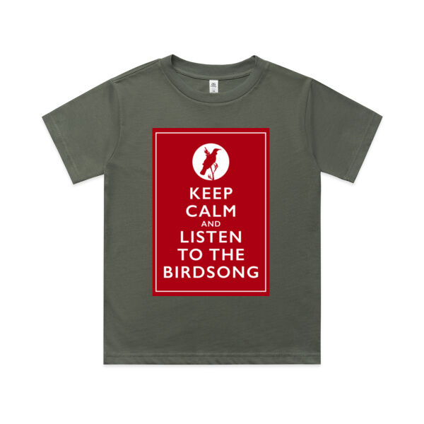 Keep Calm and Listen to the Birdsong - Kids Tee (2-16 years) Thumbnail